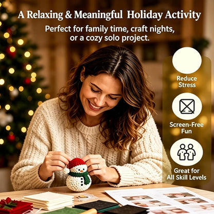 3D Fabric Poke Christmas Ornament Kit