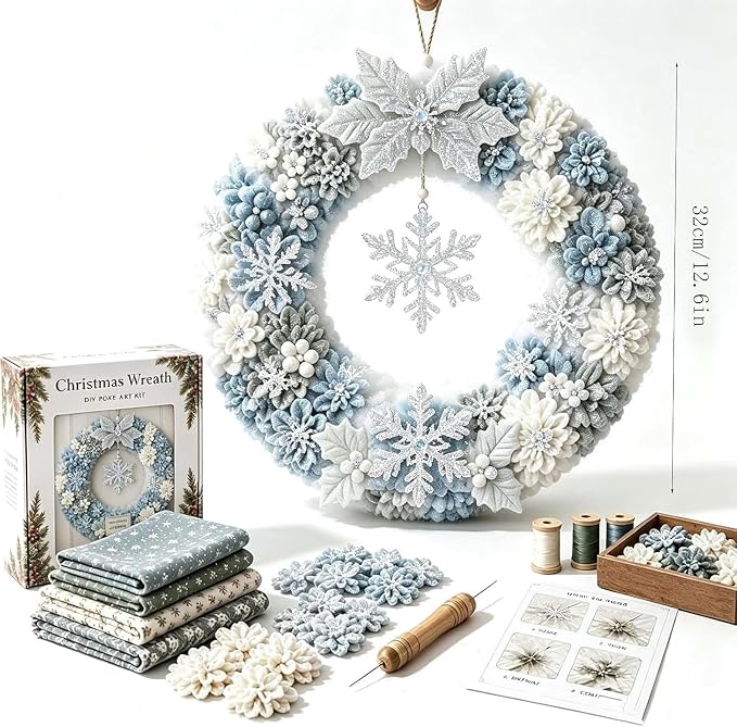 3D Fabric Poke Wreath DIY Kit