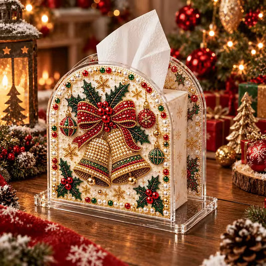 Christmas Diamond Painting Tissue Box Holder for Adults