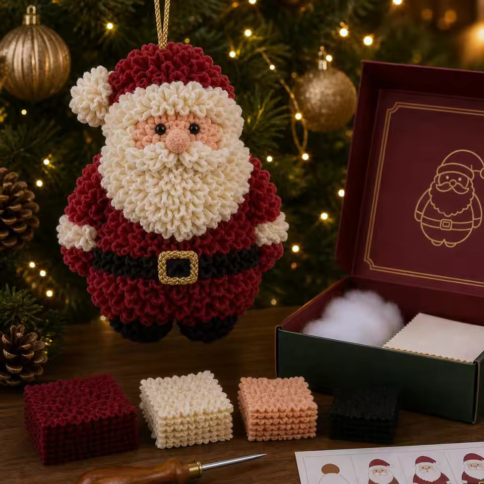 3D Fabric Poke Christmas Ornament Kit